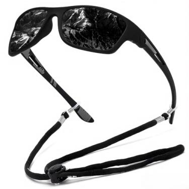 Imagem de Óculos de Sol Esportivos Masculinos Polarizados com Proteção Lente Polarizada HD e Revestimento Espelhado para Dirigir Ciclismo Pesca Corrida Atividad