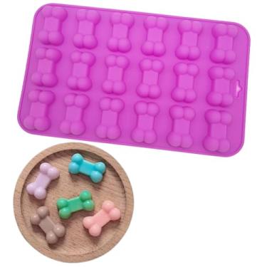 Imagem de Molde de Silicone Ossinho Pet de Cachorro Gato Osso Forma Chocolate Doce Bala Resina Sabonete