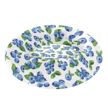 Imagem de SEHANY Cama fofa para cachorro de rosquinha de mirtilo, removível e lavável, pequena cama redonda para gatos, fofa, super macia, confortável para animais de estimação com fundo antiderrapante para