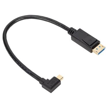 Imagem de aqxreight Adaptador DP para Minidp Multifuncional Suporta 8K 60Hz 4K144Hz Transmissão Bidirecional Adaptador Mini DisplayPort Curva para Cima Com para Imagem até HD de 8K para Minidp (90 graus