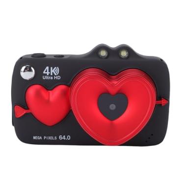 Imagem de Bewinner Câmeras Digitais, Câmera de Tela Dupla 4K 64MP, Zoom Digital 18X, Câmera de Vídeo HD Com Luz de Preenchimento para Fotografia Em Viagens Ao Ar Livre (Preta)