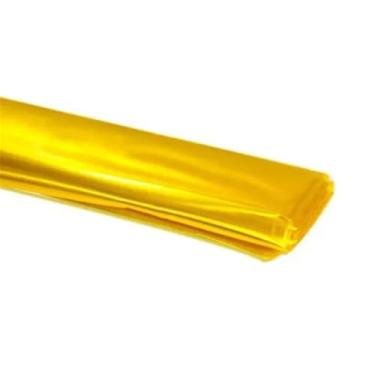 Imagem de 20 Folhas Papel Celofane Poli Colorido, 70x85cm, para Embalagens, Artesanato e Embrulho (Amarelo)