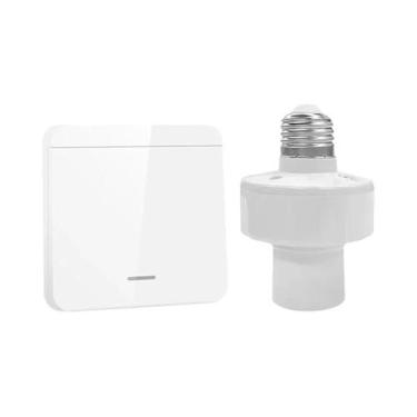 Imagem de Interruptor De Luz Inteligente RF 433Mhz Controle Remoto Soquete Para 
