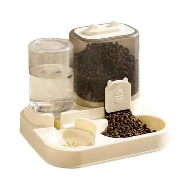 Imagem de Comedouro Automático Para Gatos Com Fonte De Água, Dispensador De Raçã