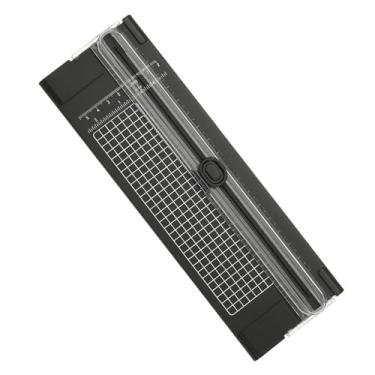 Imagem de Generic Cortador de papel, cortador de papel A4 reto pequeno portátil com proteção segura para artesanato cartão de etiqueta, foto de scrapbook, preto