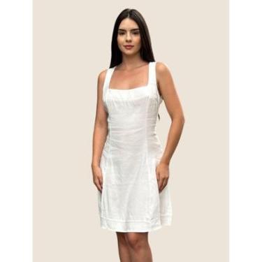 Imagem de Vestido Linho Reto Encurtado Colcci-Feminino
