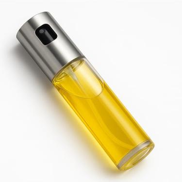 Imagem de Spray para Azeite e Temperos, 100ml, Vidro e Aço Inox, 17cm x 4cm, Pulverizador Multiuso para Cozinha