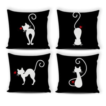 Imagem de Kit 4 Almofadas Digitais Cheias 42x42cm – Capas Sublimação Oxford Personalizadas, Zíper Invisível, Sofá e Cama(125)