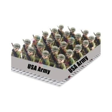 Imagem de Mini Figuras De Ação Da Segunda Guerra Mundial Soldados Dos EUA, União