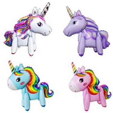 Imagem de Kit de balões Unicorn Horse, autoinflável, 5 unidades