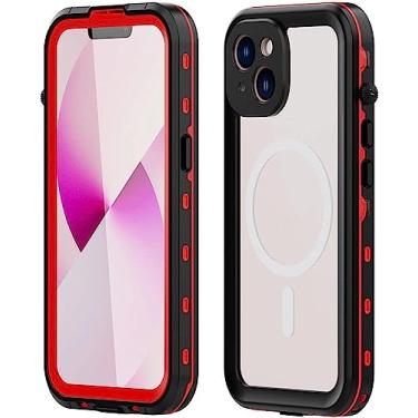 Imagem de ORKDFJ Capa para iPhone 14/14 Pro/14 Pro Max/14 Plus, à prova de poeira, à prova d'água, anti-impressão digital, capa de telefone transparente, anti-amarelamento, suporta carregamento sem fio, capa