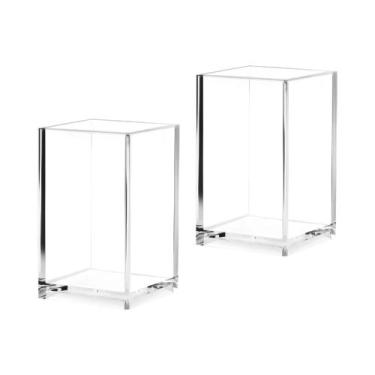 Imagem de Suporte De Caneta De Acrílico Transparente Para Mesa 1 2 4 10 PCS Orga
