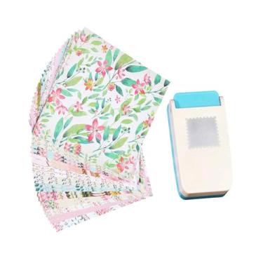 Imagem de Fancyes Perfurador de Papel com Bordas em Formato de Selo Postal para Crianças, Cortador de Cantos, Materiais para Scrapbooking, Leve e Faça Você Mesmo, com, Quadrado