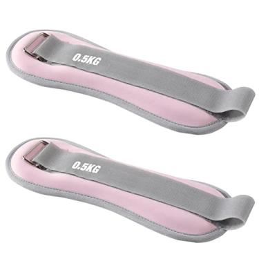 Imagem de Yinhing Saco de Areia Amarrado à Mão, 2 Peças, Alça Ajustável Com Gancho e Laço de Alta Resistência para Treinamento de Força, Saco de Areia de Tornozelo para Dança e Fitness (1,1 lb)