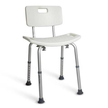 Imagem de Banco Para Banho Com Encosto Idoso Adulto Hidrolight