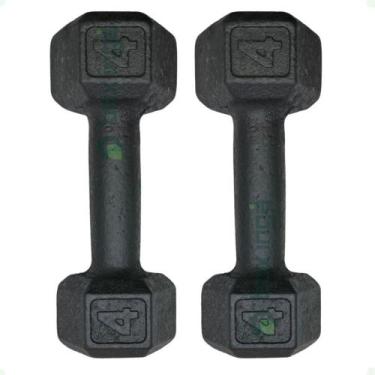 Imagem de Par de Halteres Sextavado - 4 Kg - BOX INGÁ
