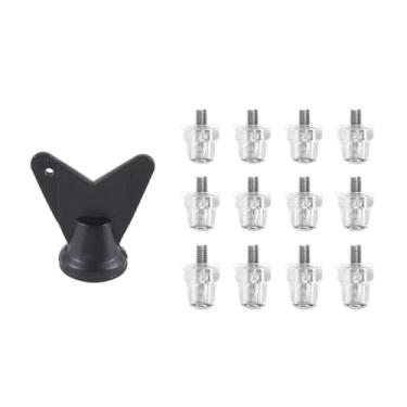 Imagem de Fenteer Parafusos de Substituição para Travas de Chuteiras de Futebol, Rosca M5, Travas de Alumínio para Chuteiras de Rugby.