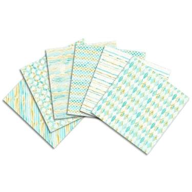 Imagem de 24 folhas de papelaria, papel para fazer cartões, com tema esmeralda, padrões de um lado, papel de scrapbook, impressão, papel decorativo, artesanato, álbum de fotos, decoração (6)