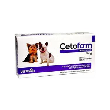 Imagem de Cetofarm 5mg 10 Comprimidos Vet farmos