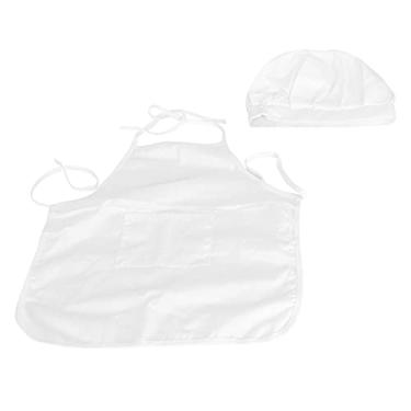 Imagem de Siwoted bebê chef avental chapéu crianças cozinheiro traje recém-nascido bebê aniversário fotografia prop (Homens Tipo S)