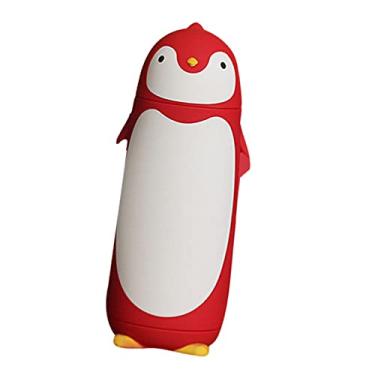 Imagem de Acouto Garrafa de água Isolada Design de Garrafa de água Isolamento Térmico 300ml Copo de Portátil Caneca de Viagem - Casa e Cozinha/Cozinha e Sala de Jantar/Armazenamento e Organ (Vermelho)