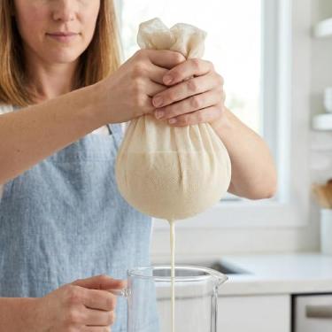 Imagem de Gaze reutilizável 50 × 50 cm, pano de algodão fino para cozinhar, assar, fazer sucos e fazer queijo, tecido lavável para coador de cozinha