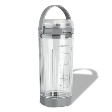 Imagem de Acessórios Ninja Blast 3 peças - peças de reposição 510 g copo de recipiente de mistura e tampa de recipiente e tampa com alça de transporte, compatível com liquidificador portátil Ninja Blast série