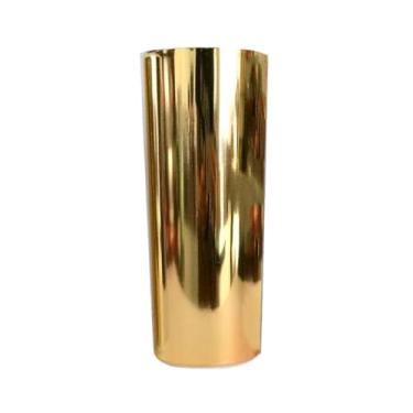 Imagem de Kit 30 Unidades Copos Long Drink 350ml Resistente Para Festa Bebida (Dourado Cromado)