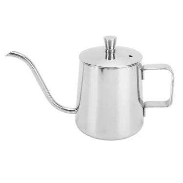 Imagem de Luocute Despeje sobre Chaleira de café, 350ml Sus304 Aço Inoxidável Bico Pescoço de Ganso Bule de chá de café, Copo de Gotejamento para Acampamento Viagem Ao Ar Livre