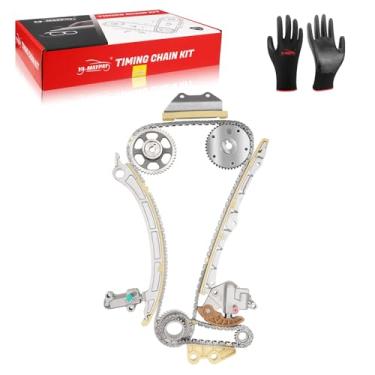 Imagem de Kit de corrente de distribuição do motor com ajustador de eixo de comando compatível com Honda Civic Crosstour CR-V Accord, Acura ILX TSX 2,4L, conjunto de corrente de distribuição com trilho guia e