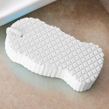 Imagem de Esponja de banho | Esponja de banho esfoliante | Ferramenta de esfregar macia reutilizável limpador de costas para adultos, mulheres grávidas, crianças, rotina de banheiro