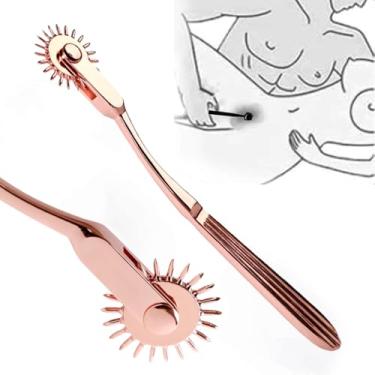 Imagem de Roda de Sedução para Casais, Roda de Wartenberg para Brincadeiras Adultas, Tickler para Adultos no Quarto, Brinquedos BDSM para Preliminares, Ferramentas Sexuais com Rolo de Wartenberg