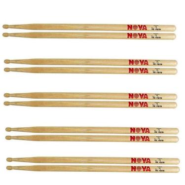 Imagem de Kit 5 Pares Baquetas Nova 7A Mad Vic Firth Cod6093