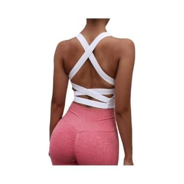 Imagem de Sutiã Esportivo Sem Costura Para Mulheres, Top De Yoga E Fitness, Bral