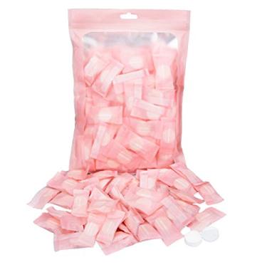 Imagem de Mayouth 100 peças mini toalhas de algodão descartáveis e compactas, lenço de moedas, toalha de mão, pano para limpar o rosto para acampamento, viagem, casa, festa ao ar livre, Branco