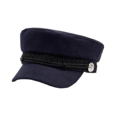 Imagem de Boné Militar Estilo Renda Unissex, Boné De Baseball De Topo Plano Para