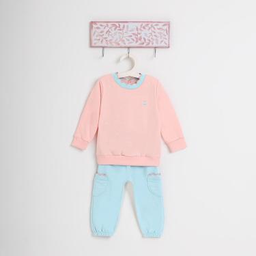 Imagem de Conjunto Infantil Menina Blusa/Calça Moletom Rosa somnii-Feminino