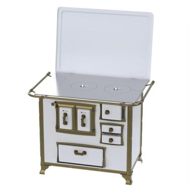 Imagem de Fogão a Lenha N 2 Renaissance Chapa de Aluminio Branco Saida Esquerda