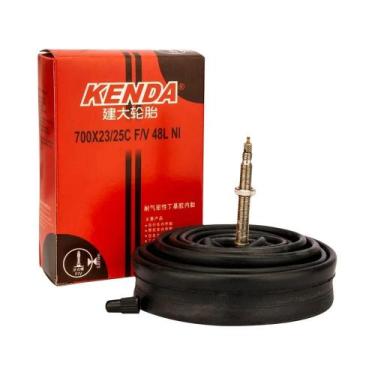 Imagem de Câmaras De Ar Para Bicicleta 700c Kenda Válvula Presta Schrader 48mm 6