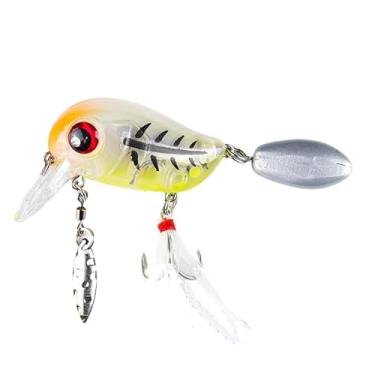 Imagem de Isca Artificial Crankbait 5g/8g para Pesca – Isca de Mergulho Raso para Robalo em Água Doce e Salgada(5cm/8g,4#)