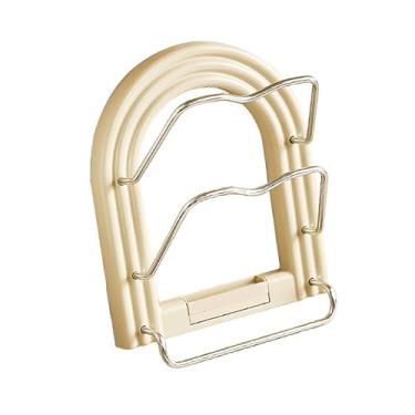 Imagem de Organizador de Tampas Panela Rack Montado na Parede Sem Furo para Economizar Espaço Liga Alumínio Multifuncional Cozinha Tabuleiros Corte