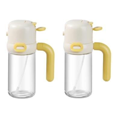 Imagem de Garrafa de Vidro Spray para Cozinha Porta Azeite Porta Oleo Dispensing Bottle Azeiteiro Galeteiro de Vidro Azeite e Vinagre para Temperos e Uso Diário (Tanque de óleo de cozinha-2pcs)