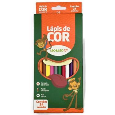 Imagem de Lápis de Cor Sextavado 24 Cores Leo e Leo - Leonora