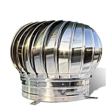 Imagem de Tampa de lareira rotativa com base de garra, economia de energia, exaustor de chaminé de ventilação, tampa de chaminé de aço inoxidável 304, capô de chaminé anticorrentes de ar (tamanho: 25