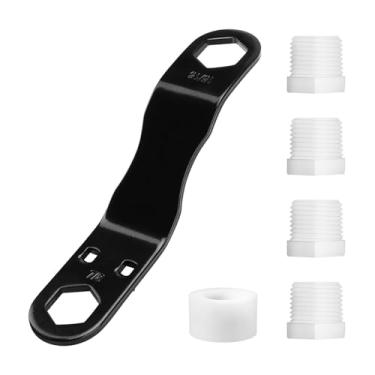 Imagem de Kit de Dreno Aquecedor Água para Camper com Chave Ângulo Tampas Substituição NPT 1 2 e Fita Compatível Padrões