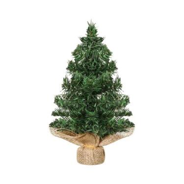 Imagem de Mini Árvore De Natal Artificial De 20cm Para Mesa, Pinheiro Falso Deco