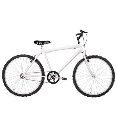 Imagem de Bicicleta Masculina Aro 26 Mtb Alumínio Natural Cor Branca