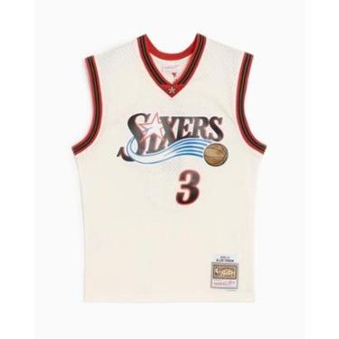 Imagem de Regata Mitchell & Ness NBA Swingman Philadelphia 76ers Road 2000-01 Allen Iverson Mascu...