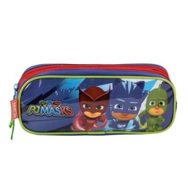 Imagem de Estojo 2 Compartimentos Pj Masks Sestini Colorido-Masculino