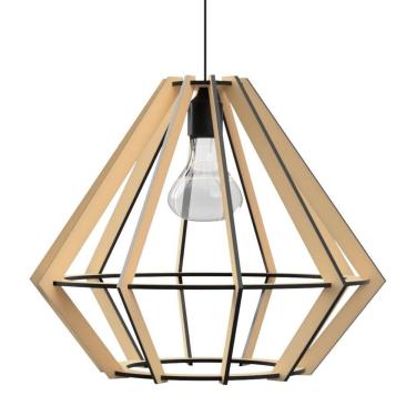 Imagem de Luminária Teto Tipo Pendente Lampeão Mdf - Completa Mdf Cru